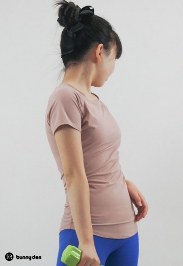 솔라이즈 에센셜 주니어 라운드핏 티셔츠  핑크